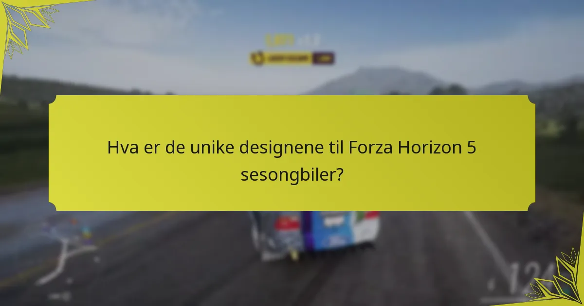 Hva er kravene for å låse opp Forza Horizon 5 sesongbiler?