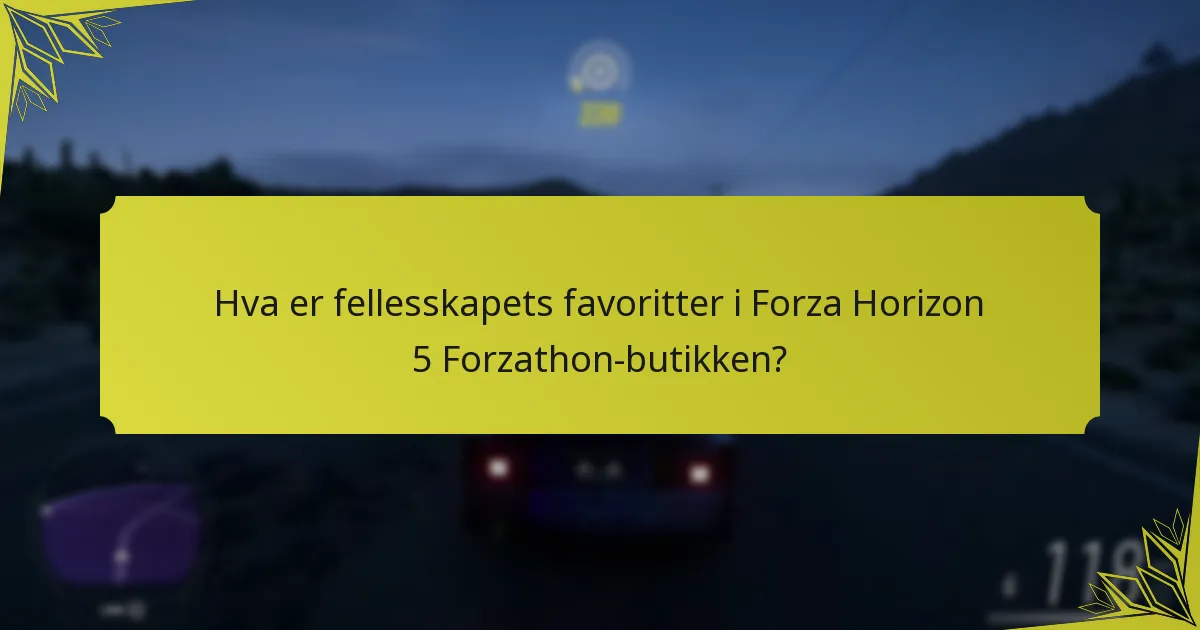 Hvordan former spilleropplevelser oppfatningene av Forzathon-butikken?