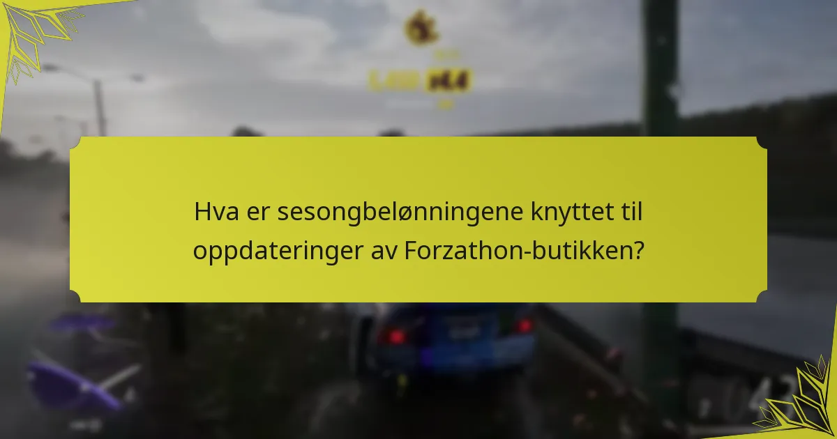 Hvilke varer er populære i Forzathon-butikken?