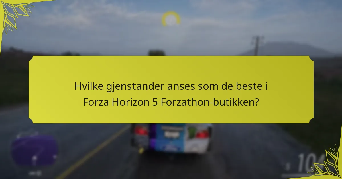 Hva er de nyeste oppdateringene til Forza Horizon 5 Forzathon-butikken?