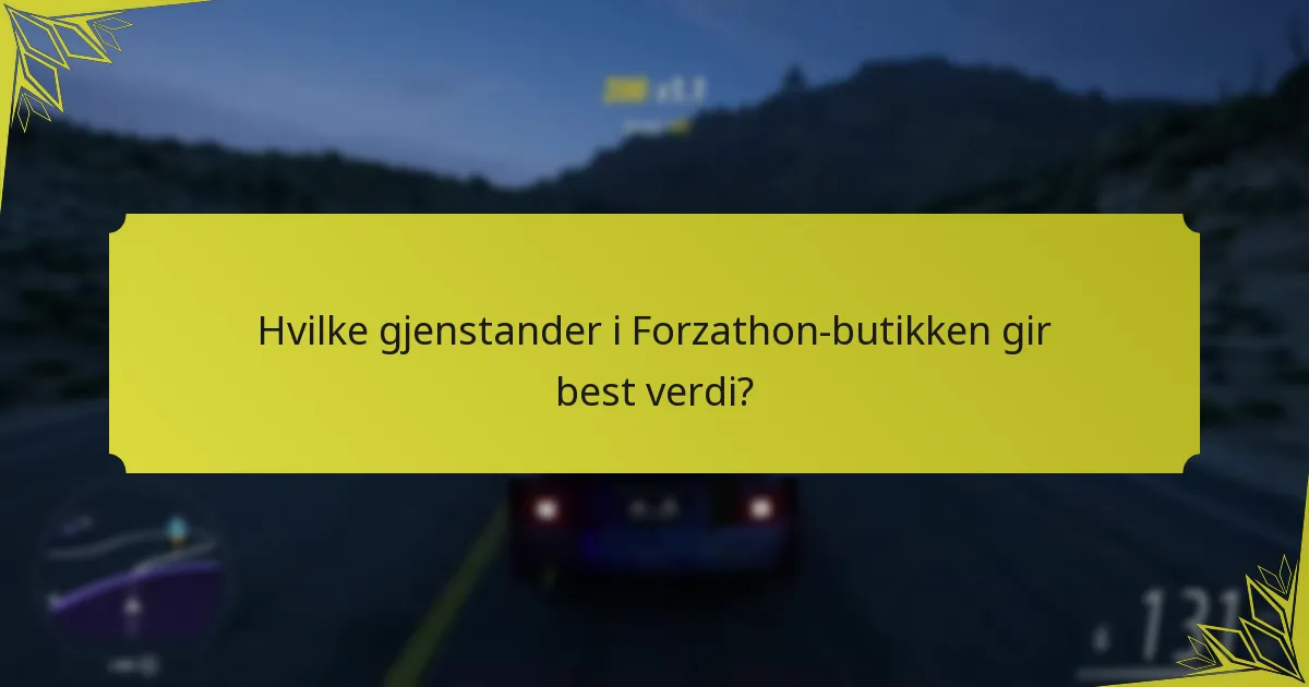 Hvordan kan fellesskaps tips forbedre strategiene for Forzathon-butikken?