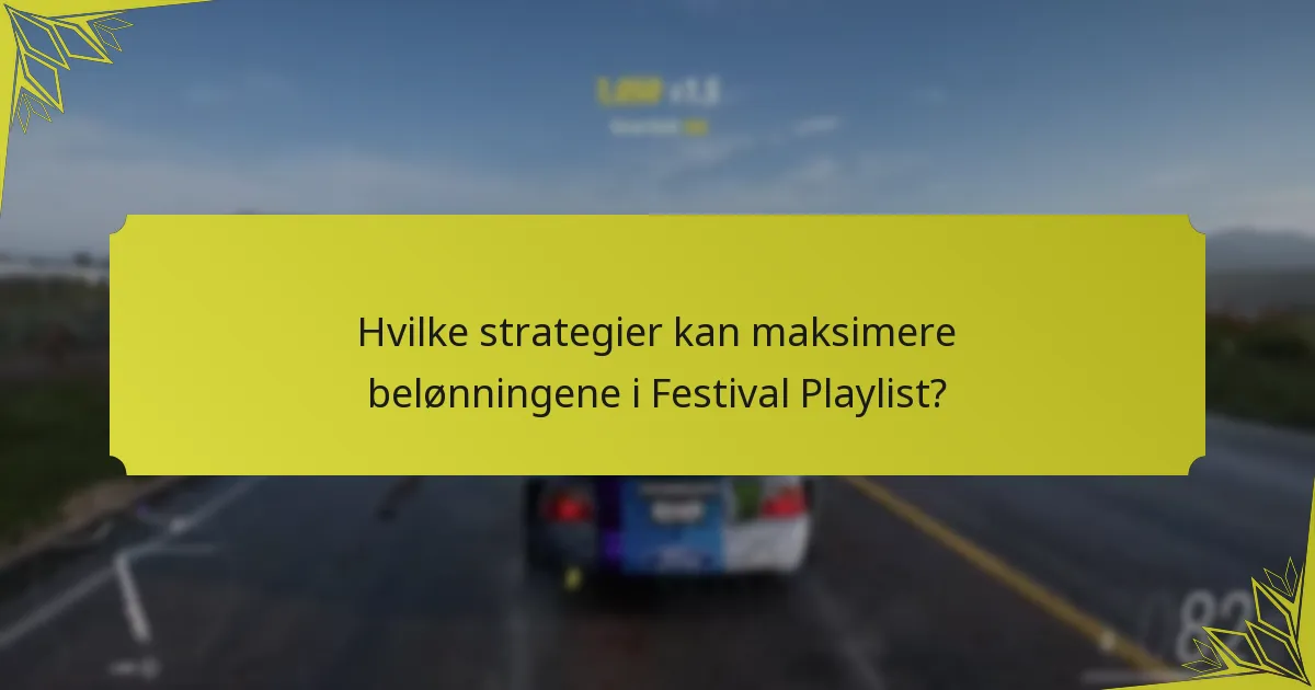 Hvor ofte forekommer arrangementer i Festival Playlist?