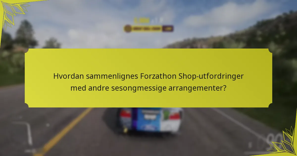 Hva er vanlige strategier for å fullføre Forzathon Shop-utfordringer?